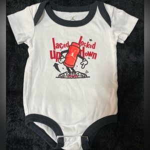 Jordan brand baby onesie